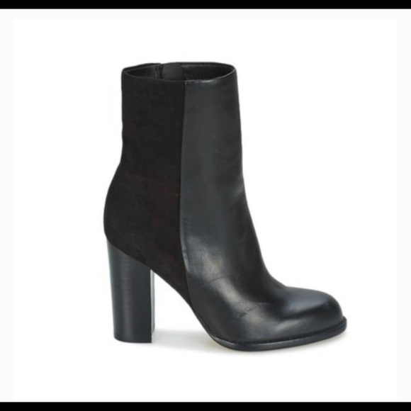 Sam Edelman Reyes Boot Black Suede and Leather - Picture 2 of 9